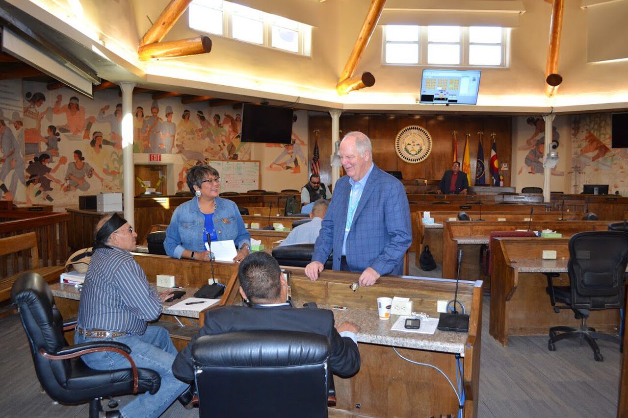 Navajo Nation Tribal Council in session at the Council Chamber, Window Rock, Arizona, August 2019