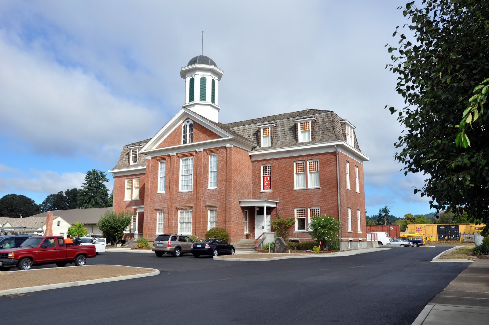 The Benton County Historical Museum, housed in the former Philomath College building, Philomath, Oregon